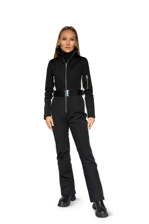 slope siren women's ski suit - black, black ski suit, black snowsuit, women's ski suit, black ski suit, cordova ski suit, halfdays ski suit, perfect moment ski suit, women snow suit, snowsuit, black ski outfit