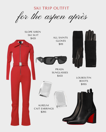 ski outfit, ski suit, women's ski suit, red ski suit, cute ski outfit, affordable ski outfit, red snowsuit